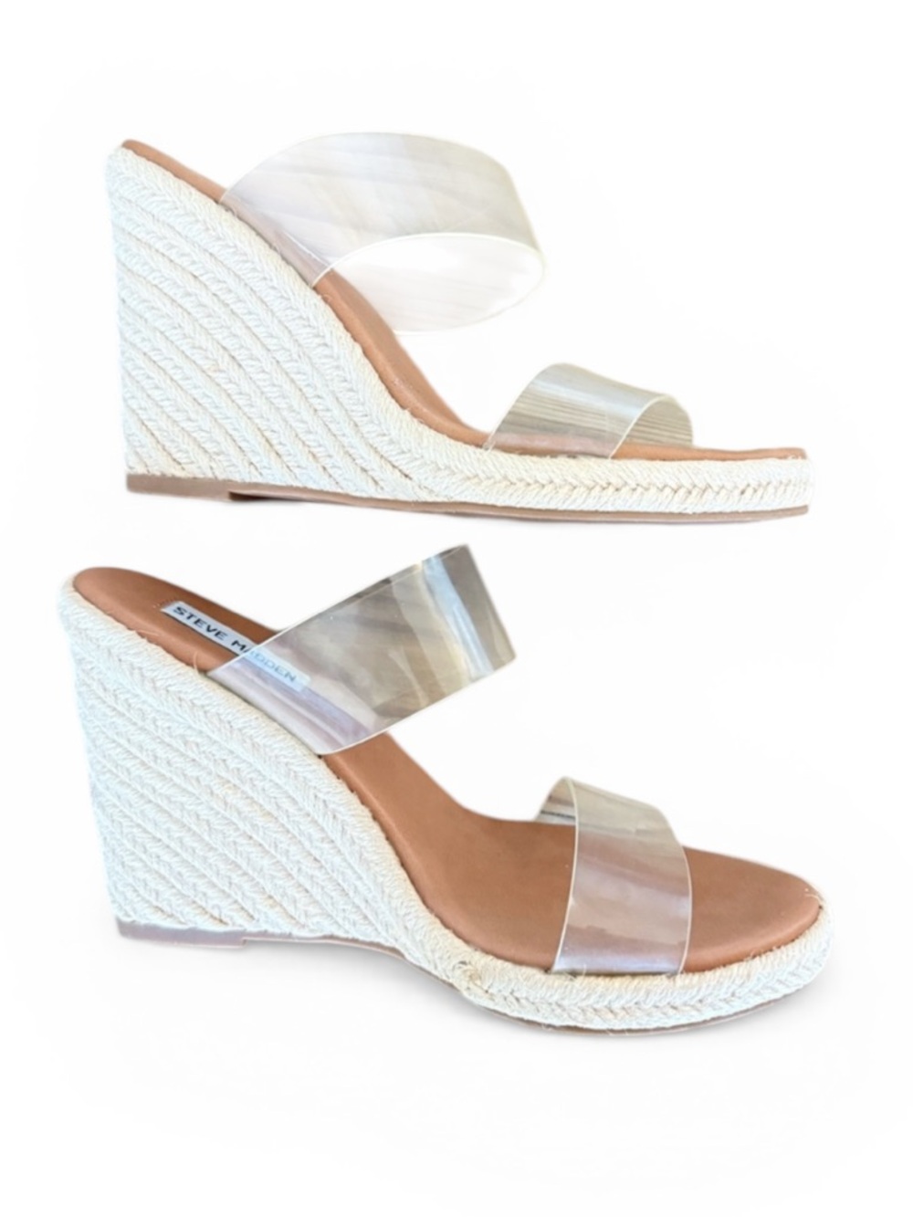 Marlow Clear Wedge Sandals